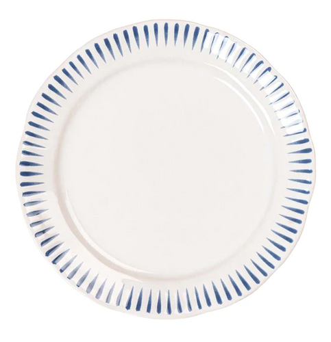 Juliska Sitio Stripe Delft Blue Dinner Plate