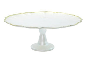 Vietri Viva Baroque Glass Cake Stand