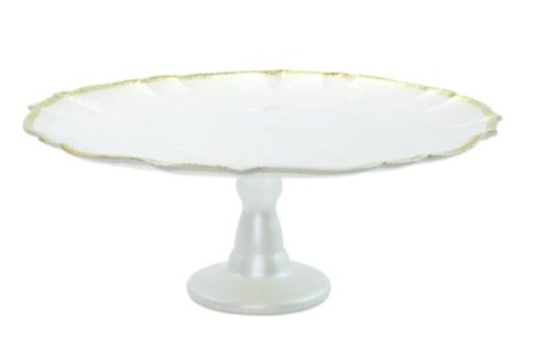 Vietri Viva Baroque Glass Cake Stand