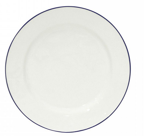 Costa Nova Beja Blue Rim Dinner Plate