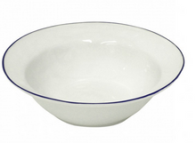 Load image into Gallery viewer, Costa Nova Beja Blue Rim Serving Bowl