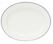 Load image into Gallery viewer, Nova Beja Blue Rim Oval Platter