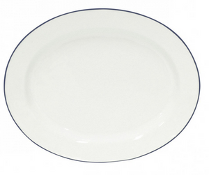 Nova Beja Blue Rim Oval Platter