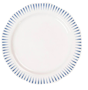 Juliska Sitio Stripe Delft Blue Salad Plate