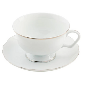 Pickard Georgian Ultra White Gold Cup and Saucer