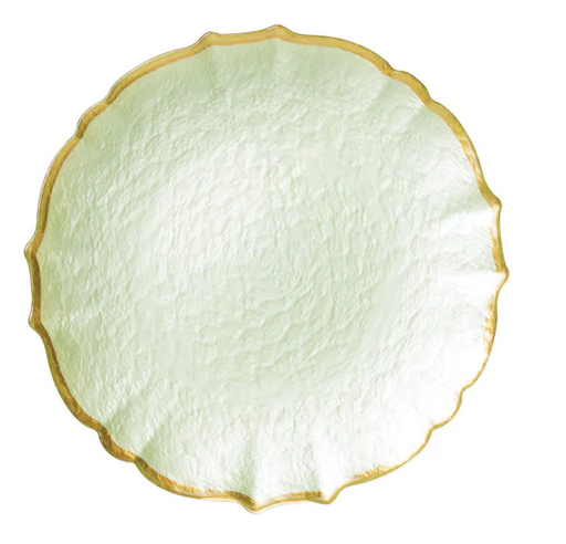Vietri Baroque Pistachio Salad Plate