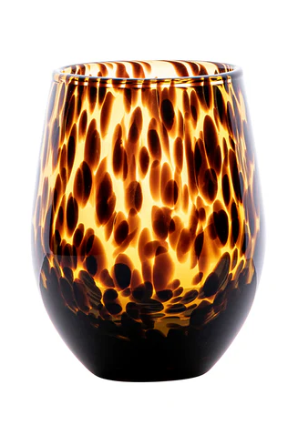Juliska Puro Tortoiseshell Stemless Wine Glass