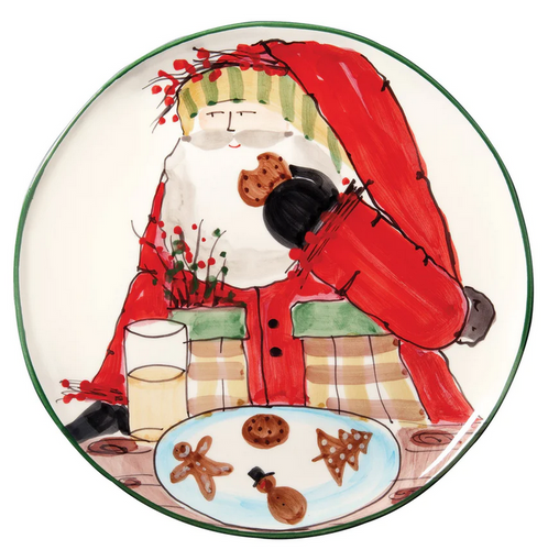 Vietri Old St. Nick Cookie Platter