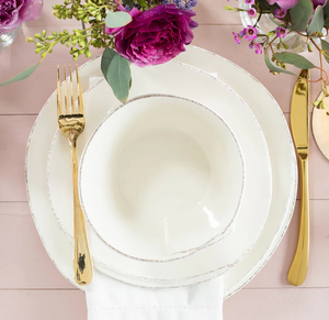 Vietri Lastra Linen Salad Plate