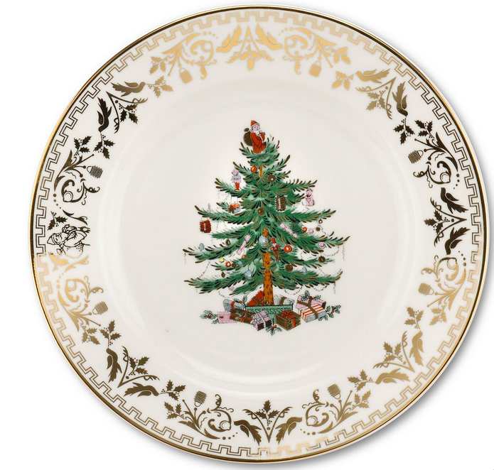 Spode Christmas Tree Salad Plate - Thumbnail 3